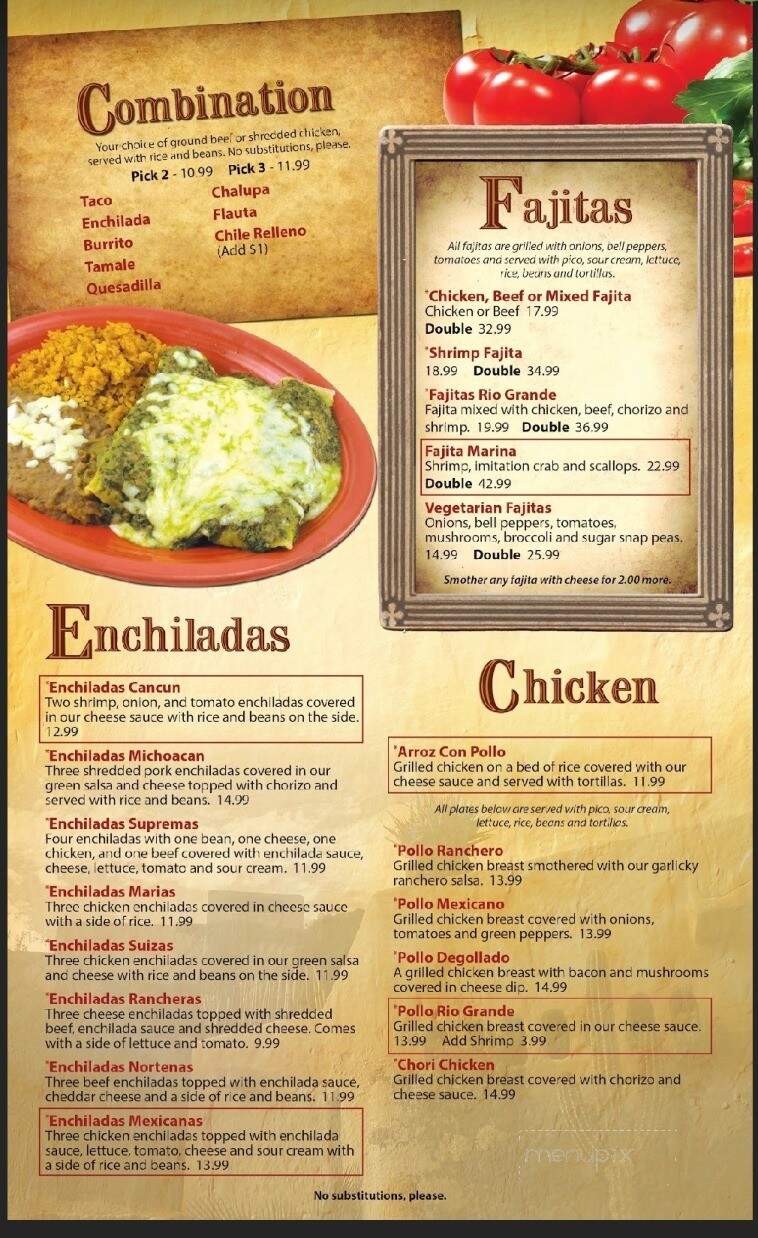 Rio Grande - Stoughton, WI menu_pic