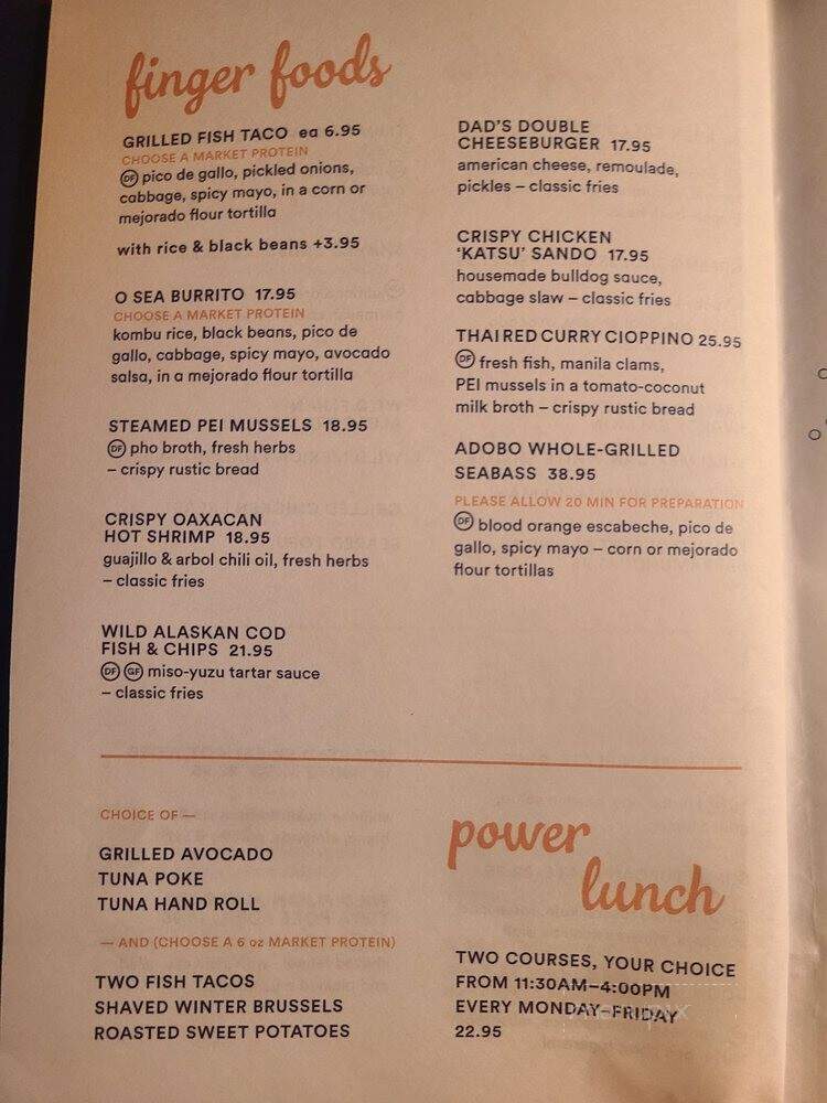 O Sea - Orange, CA menu_pic