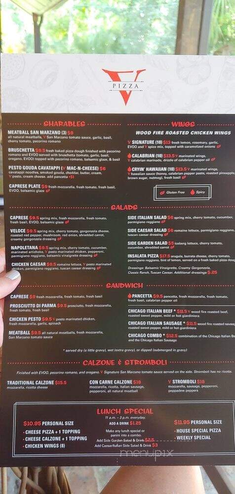 V Pizza - Ponte Vedra Beach, FL menu_pic
