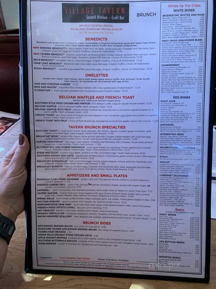 Village Tavern - Alpharetta, GA menu_pic