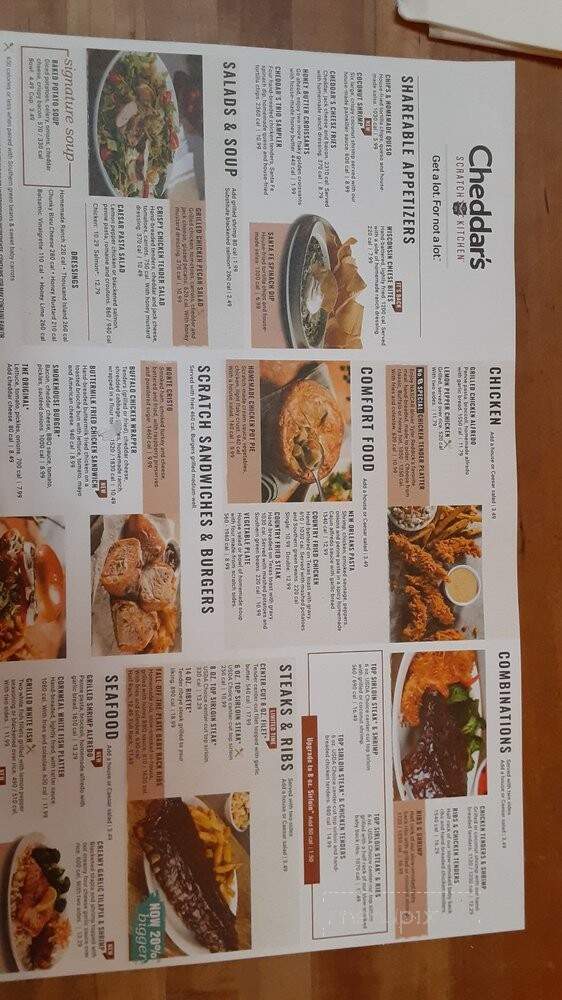 Cheddar's Casual Cafe - Triadelphia, WV menu_pic
