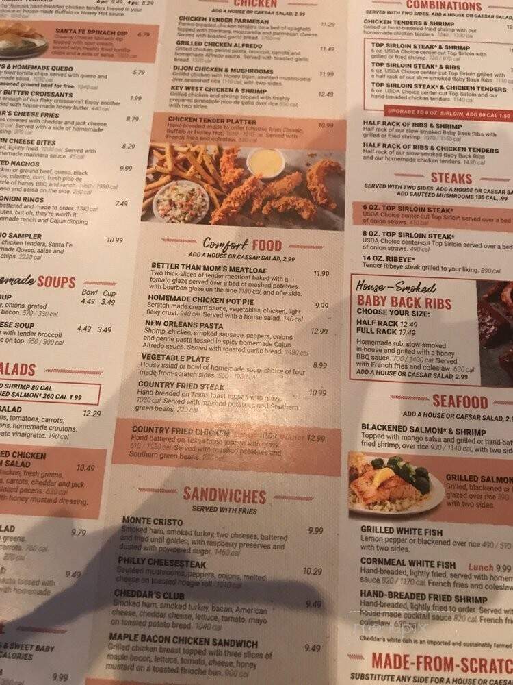 Cheddar's Casual Cafe - Triadelphia, WV menu_pic