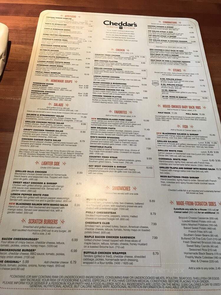 Cheddar's Casual Cafe - Triadelphia, WV menu_pic