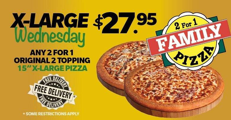 2 For 1 Family Pizza - North Battleford, SK