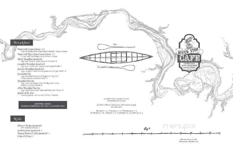 River Stop Cafe - Newaygo, MI menu_pic