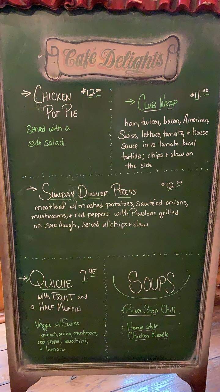 River Stop Cafe - Newaygo, MI menu_pic