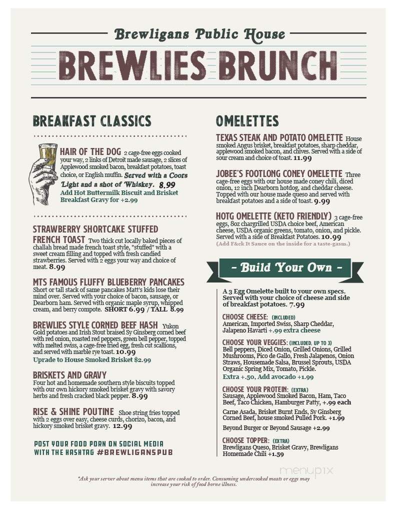Brewligans - Trenton, MI menu_pic