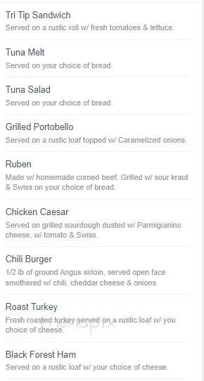 Garys Place - Grass Valley, CA menu_pic
