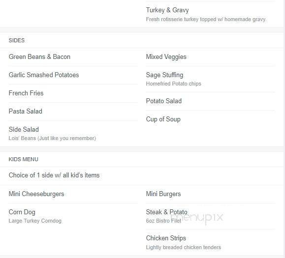 Garys Place - Grass Valley, CA menu_pic
