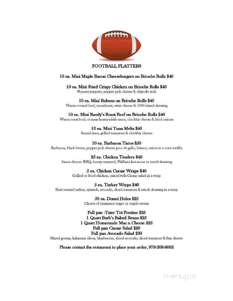 Ellie's Farmhouse - Methuen, MA menu_pic