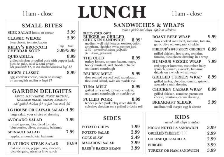 Ellie's Farmhouse - Methuen, MA menu_pic