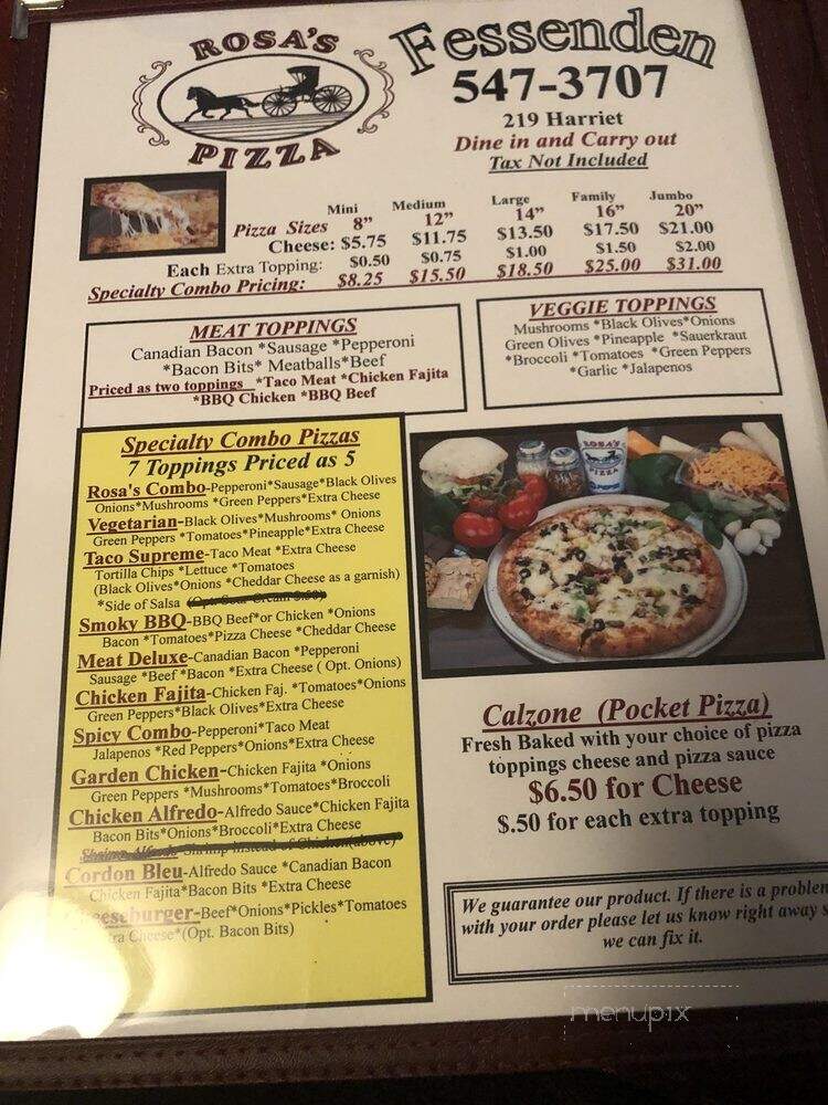 Rosa's Pizza - Fessenden, ND menu_pic