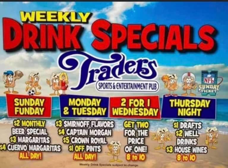 Traders' - New Smyrna Beach, FL menu_pic