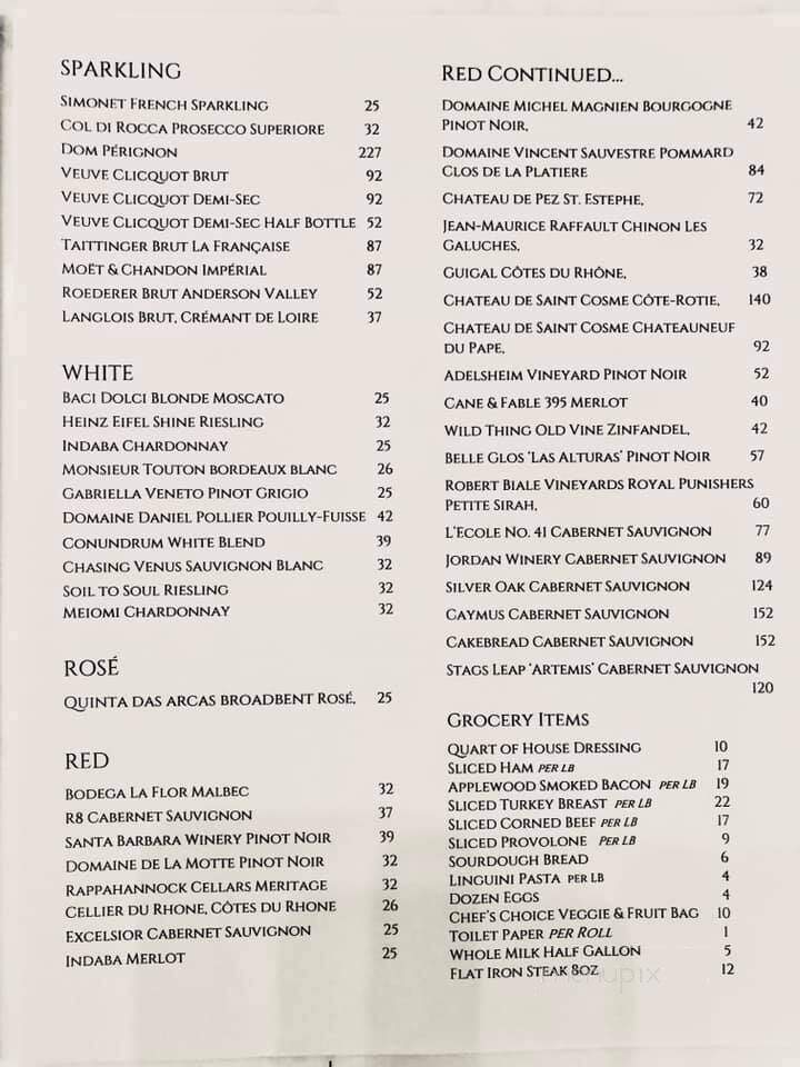 La Petite Auberge - Fredericksburg, VA menu_pic