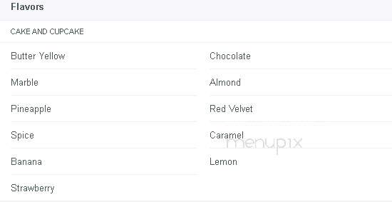 Your Perfect Cake - Greenville, NC menu_pic