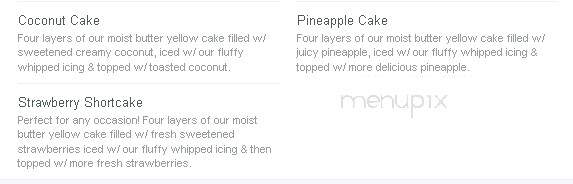Your Perfect Cake - Greenville, NC menu_pic