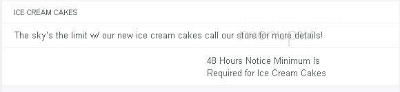 Your Perfect Cake - Greenville, NC menu_pic