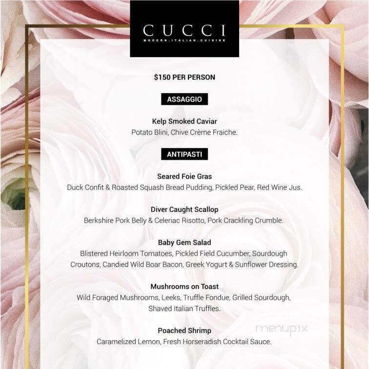 Cucci - Oakville, ON menu_pic