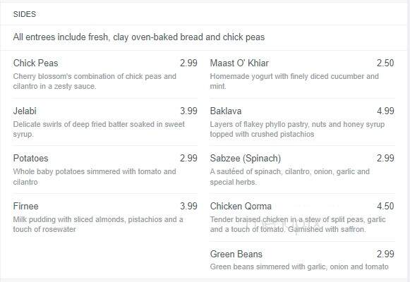 Cherry Blossom Restaurant & Banquet Hall - Sterling, VA menu_pic