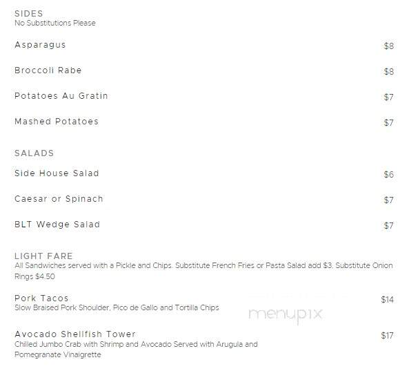 Cedar Hollow Inn Restaurant - Malvern, PA menu_pic