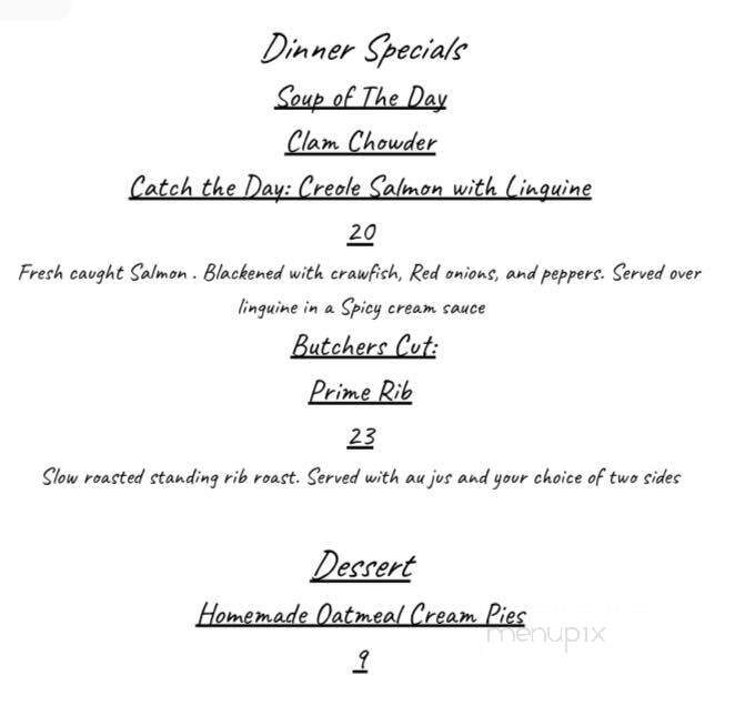 River Wild - Mount Gilead, NC menu_pic