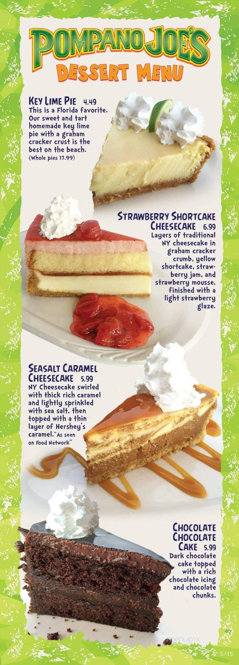 Pompano Joe's Seafood House - Destin, FL menu_pic