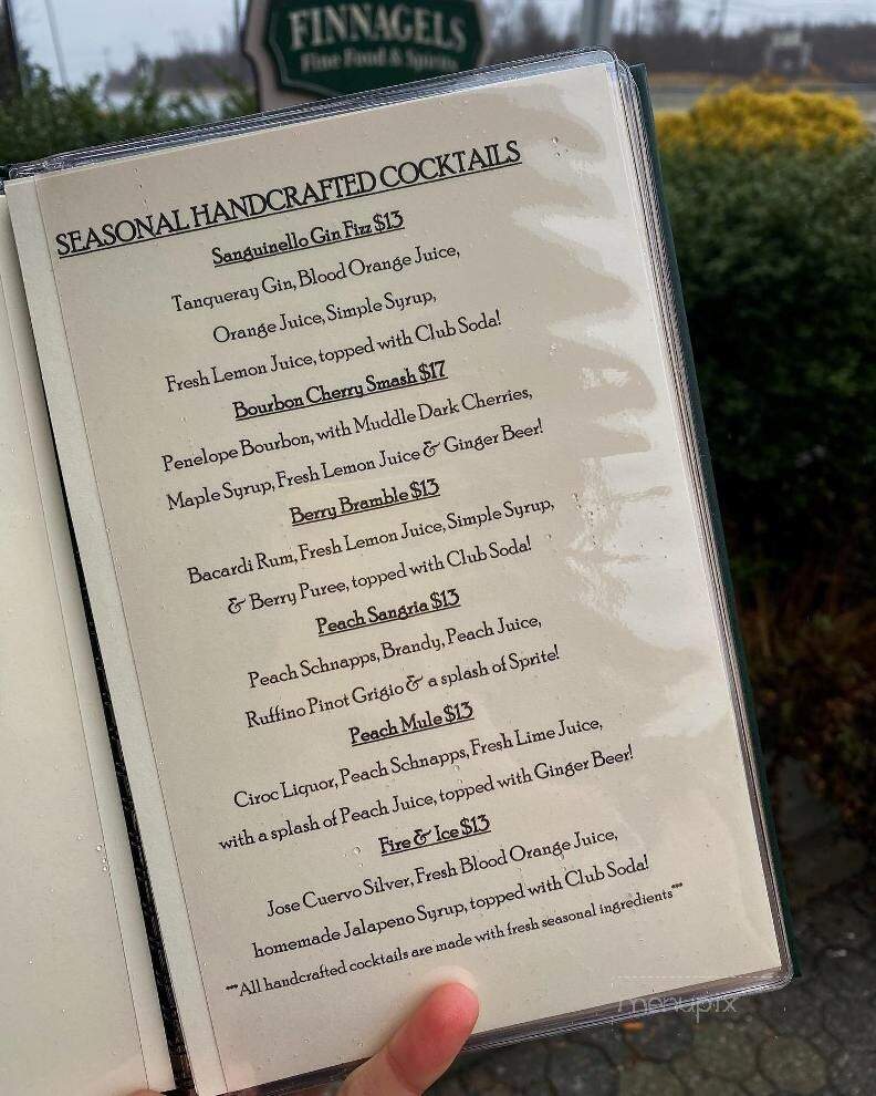 Finnagel's - Clinton, NJ menu_pic