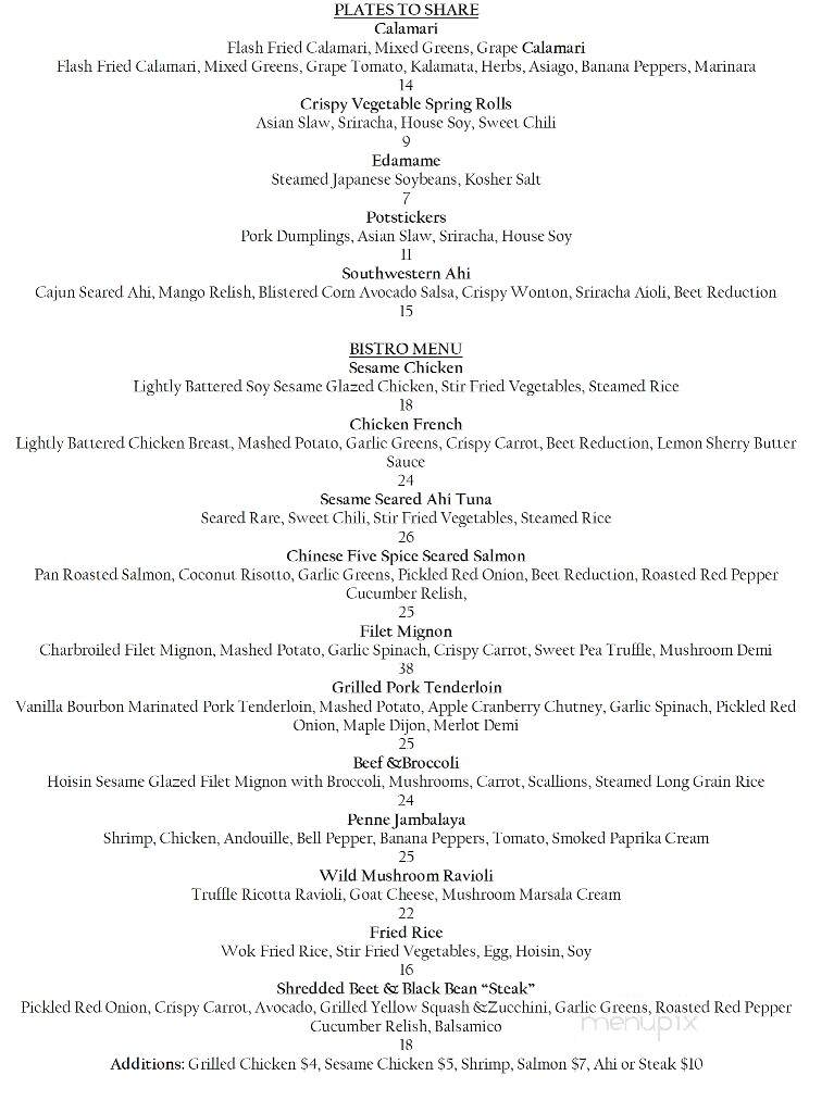 The Hollow Bistro and Brew - Clarence, NY menu_pic