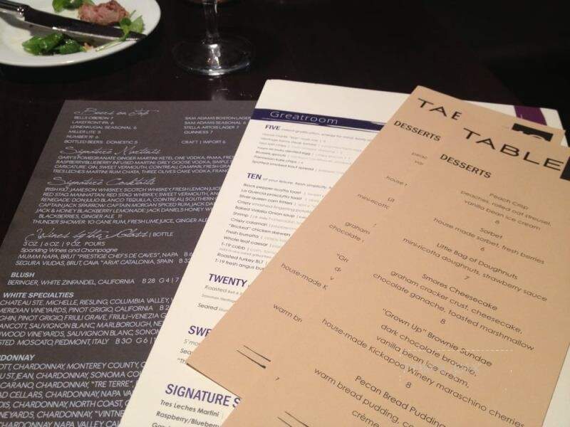 Table 19 - Peoria Marriott Pere Marquette - Peoria, IL menu_pic