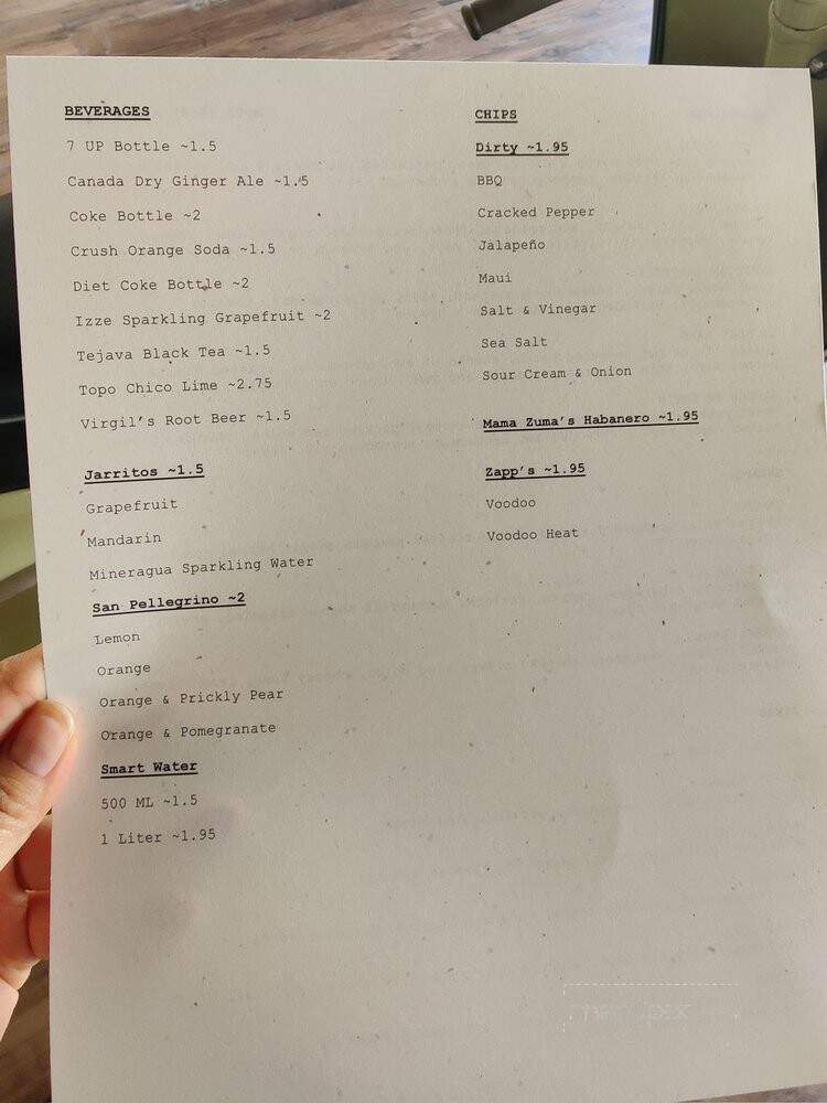 MOTO Delicatessen - Fresno, CA menu_pic