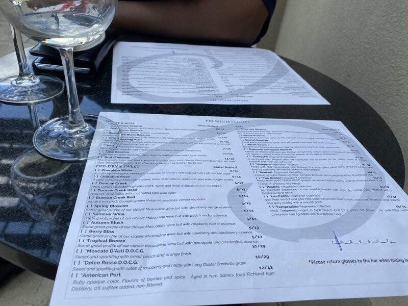 Menu of Chateau Elan Winery & Resort in Braselton, GA 30517