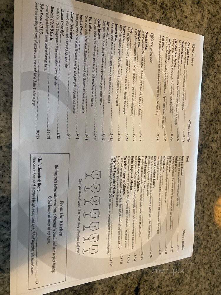 Chateau Elan Winery & Resort - Braselton, GA menu_pic