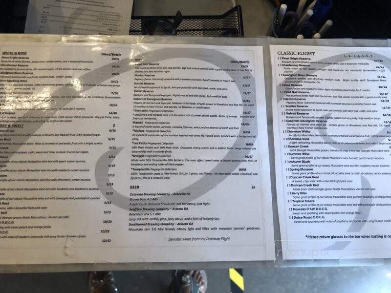 Chateau Elan Winery & Resort - Braselton, GA menu_pic