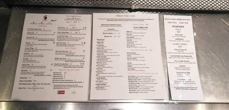 Black Rooster Classic Bar & Grill - Castlegar, BC menu_pic
