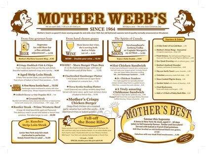 Mother Webb's Steakhouse - Antigonish, NS menu_pic