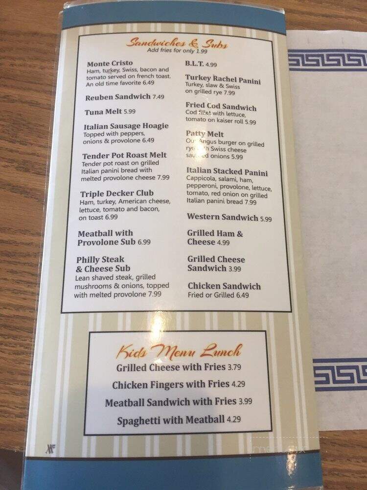 Butch's Place - Erie, PA menu_pic