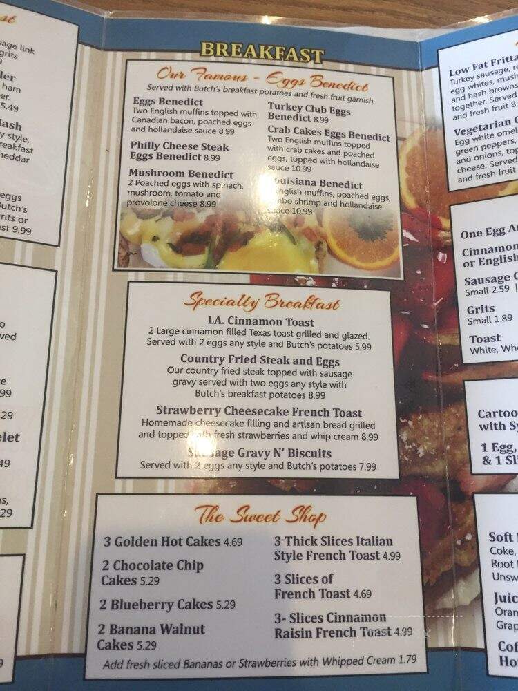 Butch's Place - Erie, PA menu_pic