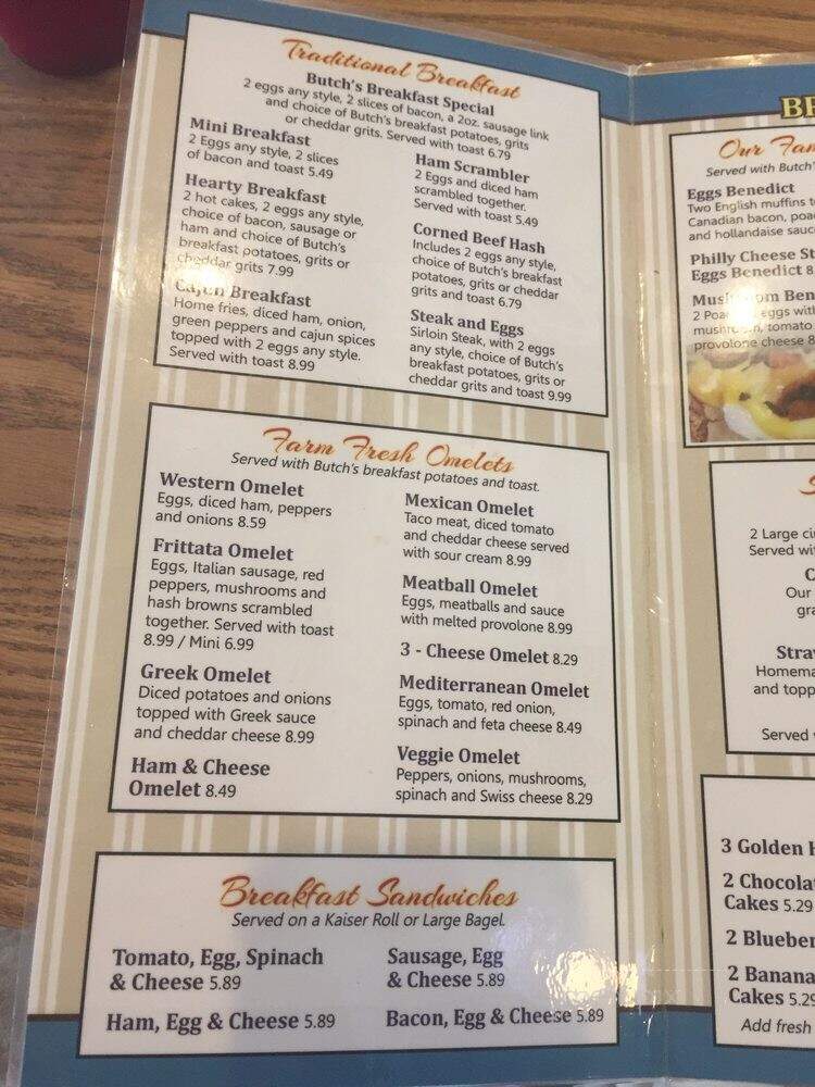 Butch's Place - Erie, PA menu_pic
