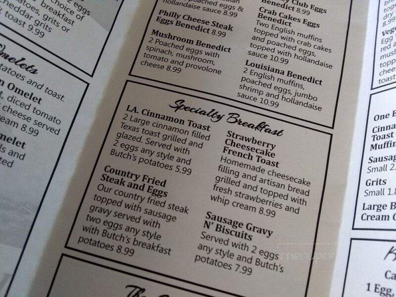 Butch's Place - Erie, PA menu_pic
