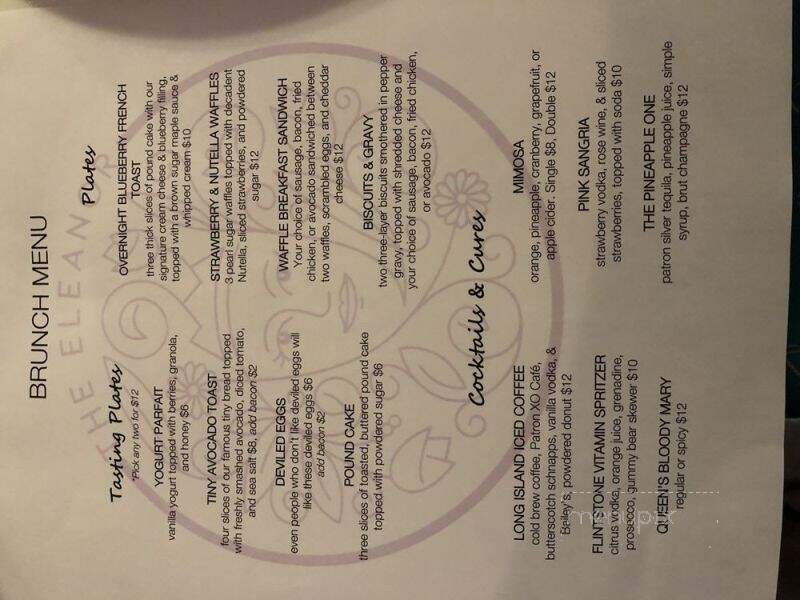 The Eleanor - Oklahoma City, OK menu_pic