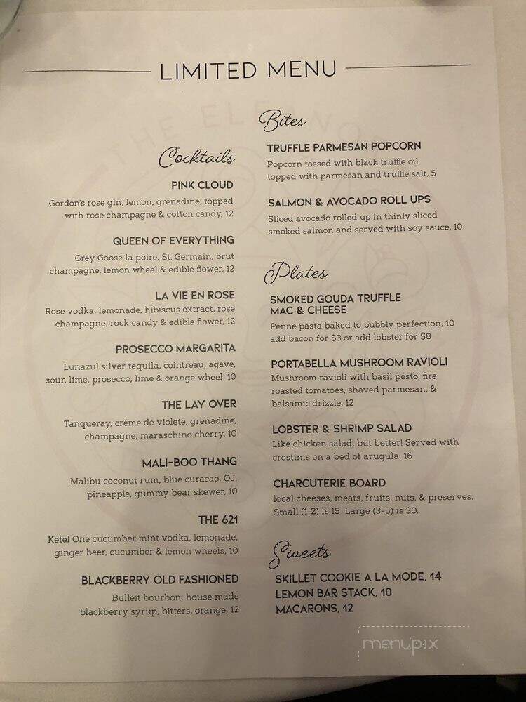 The Eleanor - Oklahoma City, OK menu_pic