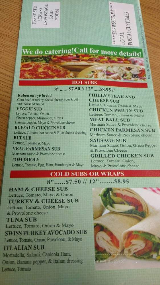 Sam and Joe's Pizza & Subs - Manassas, VA menu_pic