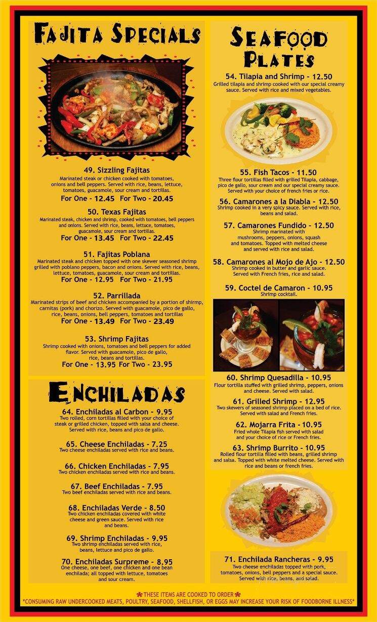 Salsa's Mexican Restaurant - Dublin, GA menu_pic