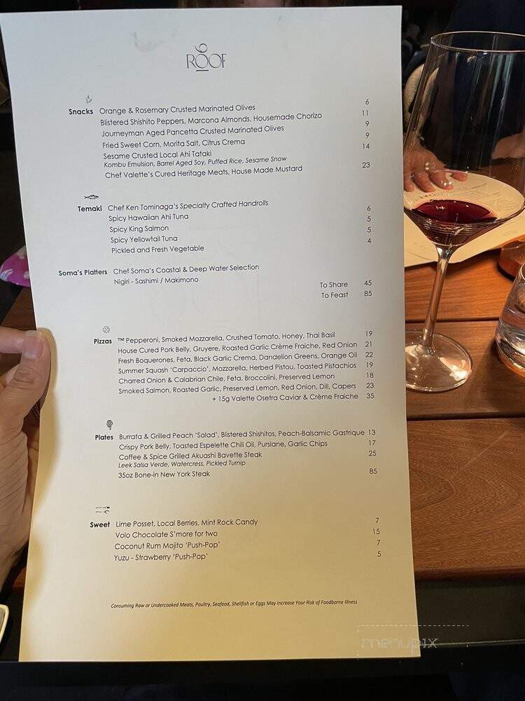 The Matheson - Healdsburg, CA menu_pic