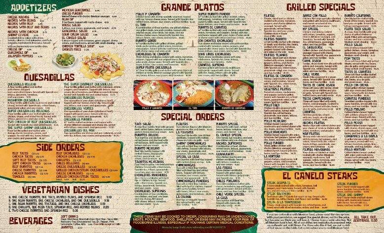 El Canelo - Hamburg, NY menu_pic