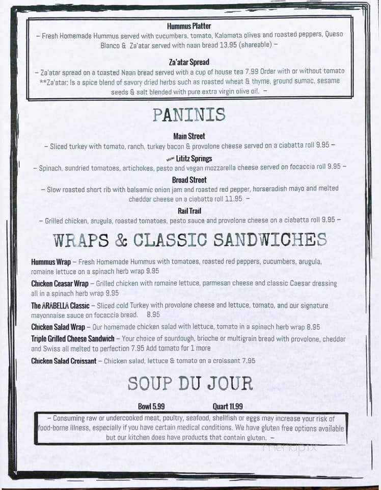 Willow Valley Family Restaurant - Willow St, PA menu_pic