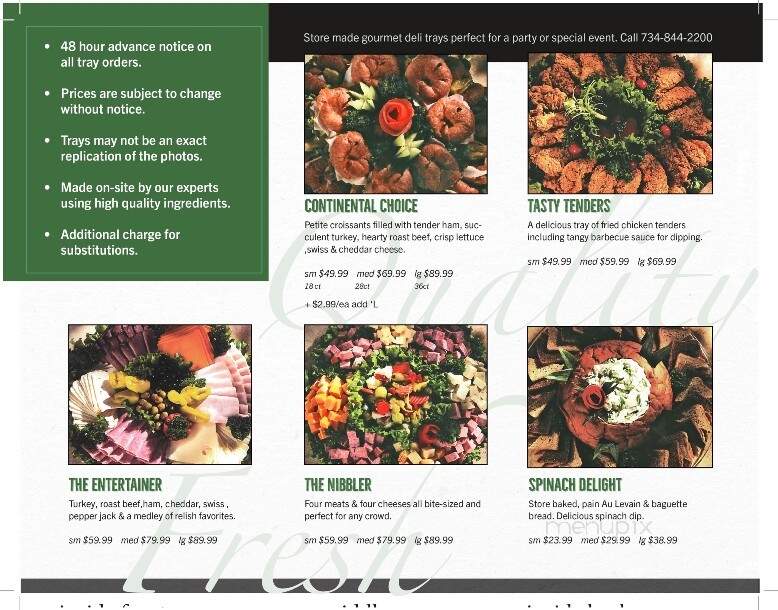 Holiday Market - Canton, MI menu_pic
