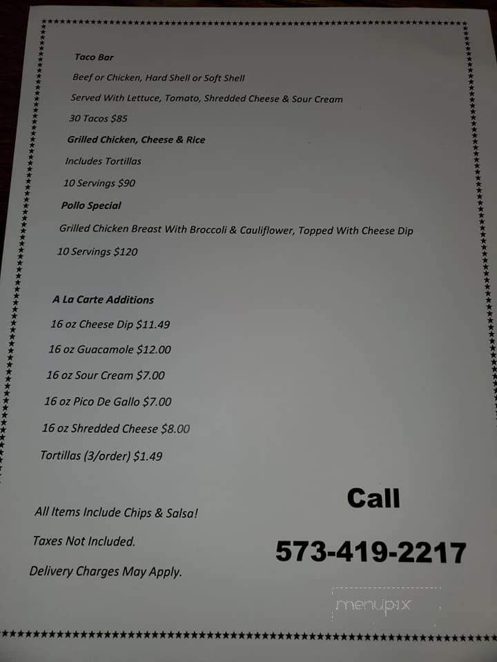 Don Carlos - Chaffee, MO menu_pic