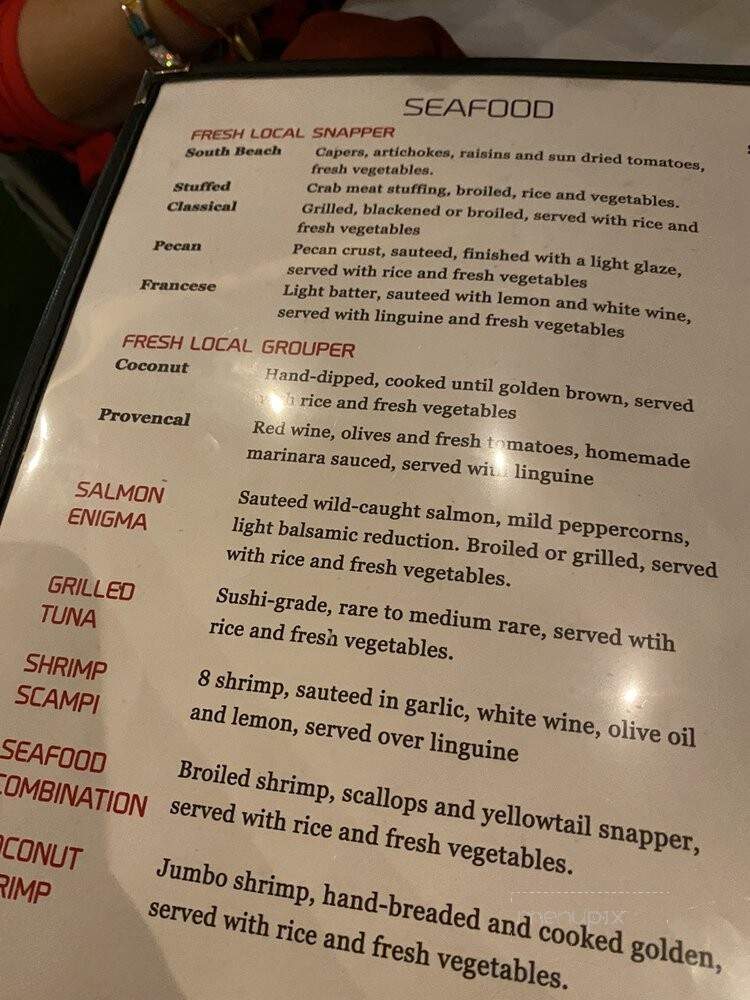 Enigma Bistro - Delray Beach, FL menu_pic