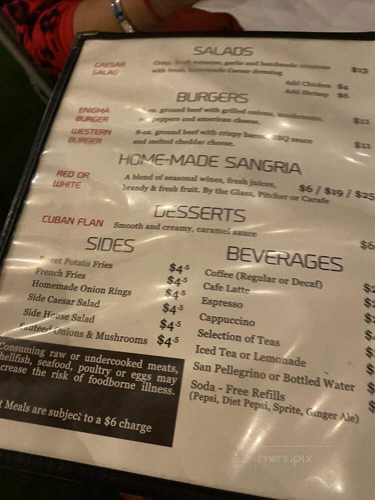 Enigma Bistro - Delray Beach, FL menu_pic